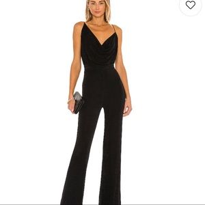 NWT! Misha x revolve black cowl neck jumpsuit